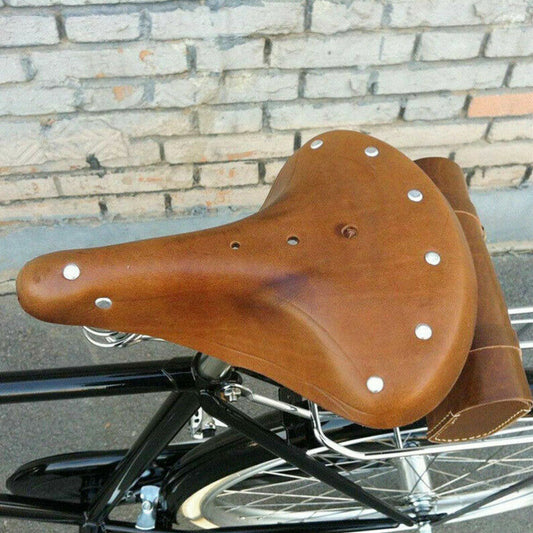 Bicycle leather seat