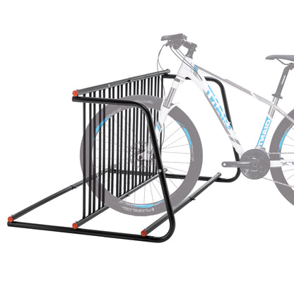 10-Bike Heavy-Duty Outdoor Bike Rack - Double-Sided Steel Storage Stand For Garages, Yards & Shops - Easy Assembly