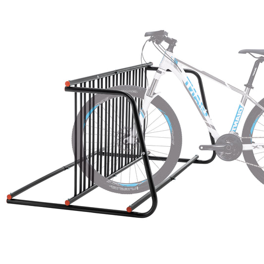 10-Bike Heavy-Duty Outdoor Bike Rack - Double-Sided Steel Storage Stand For Garages, Yards & Shops - Easy Assembly