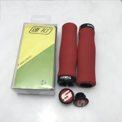 Speed Buckle Mountain Bike Bicycle Grip Cover Comfortable Sponge Dead Fly Silicone Cover Bicycle Accessories Equipped With Non-Slip Grip Cover