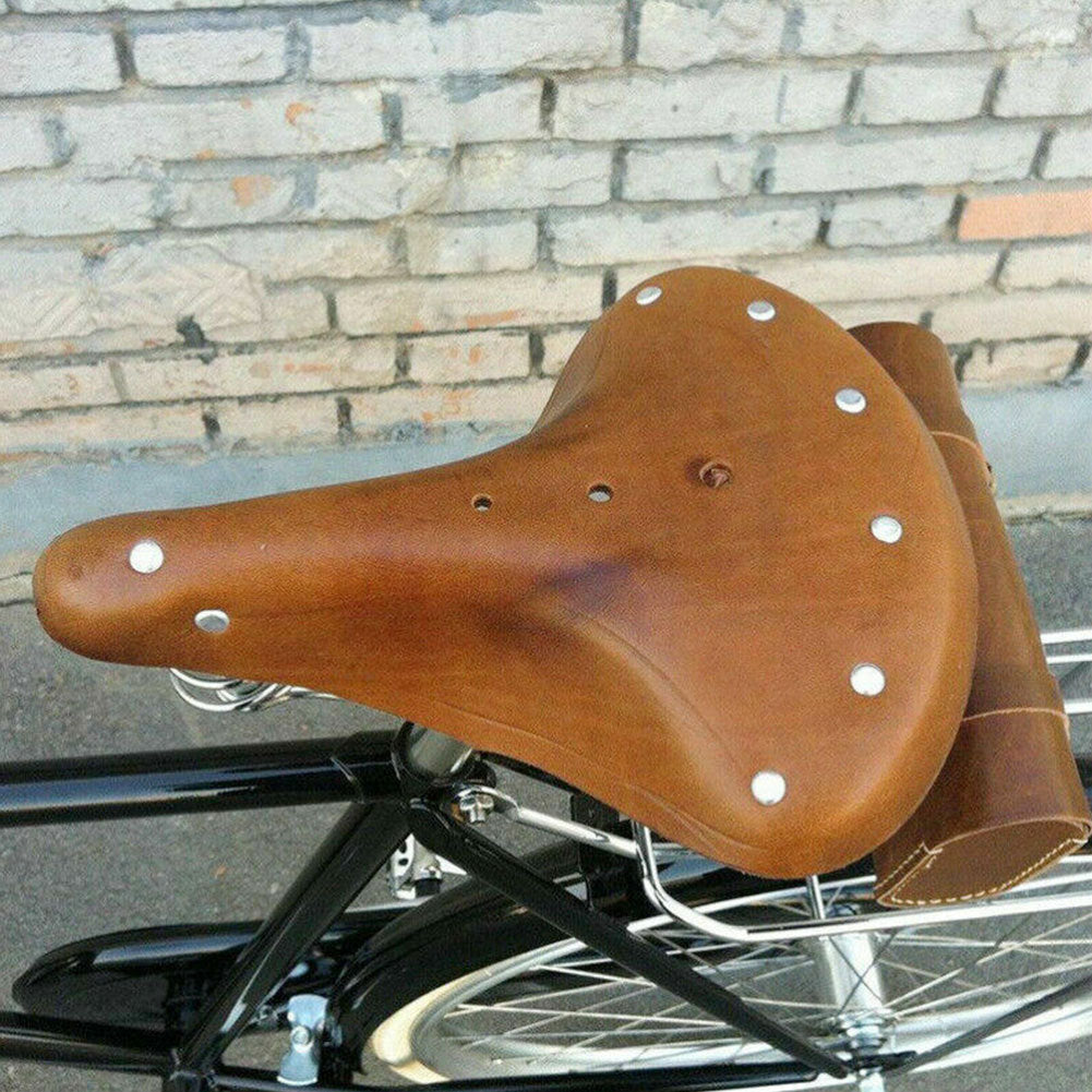Bicycle leather seat