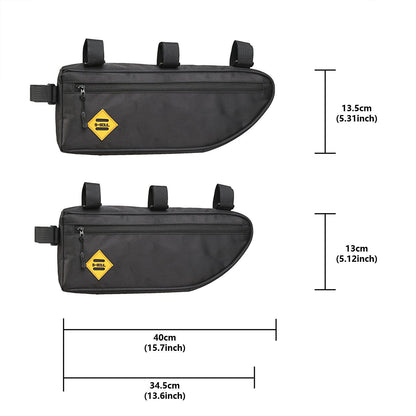 Bicycle large capacity triangle bag
