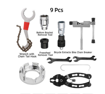 Bicycle Repair Tools Suit Mountain Bike Repair Chain-cutting Device