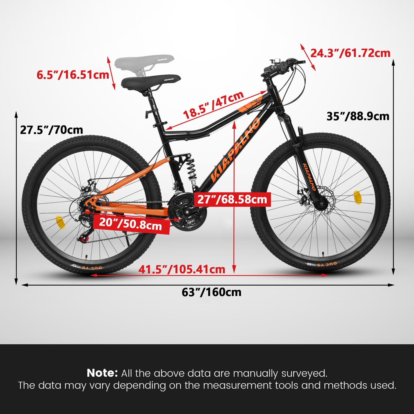 Bicycle A26336-BLACK-ORANGE-JXN