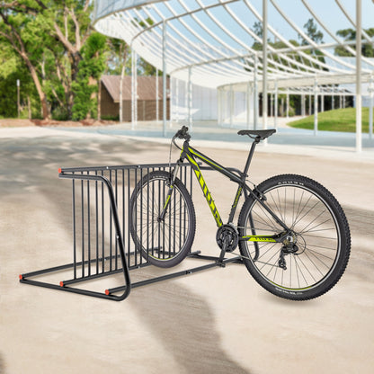 10-Bike Heavy-Duty Outdoor Bike Rack - Double-Sided Steel Storage Stand For Garages, Yards & Shops - Easy Assembly