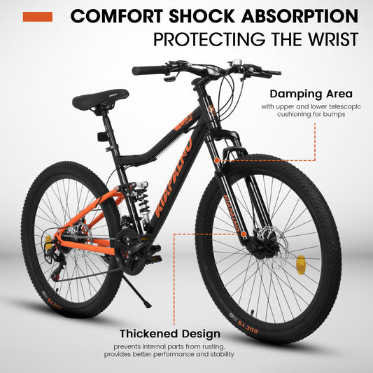 Bicycle A26336-BLACK-ORANGE-JXN